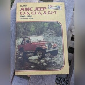 Clymer AMC Jeep CJ-5, CJ-6, CJ-7 1968-1981 Shop Manual DIY Automotive Repairs